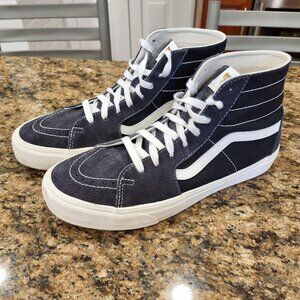EUC Vans Sk8-Hi Tapered VR3 Sneakers - Raven and White - Size 11